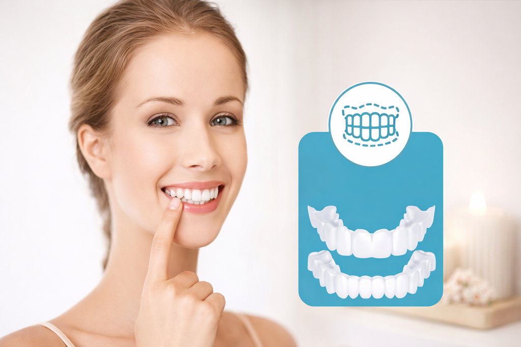 Instant and Confident on Smile Fit Flex Cosmetic Teeth Denture Teeth